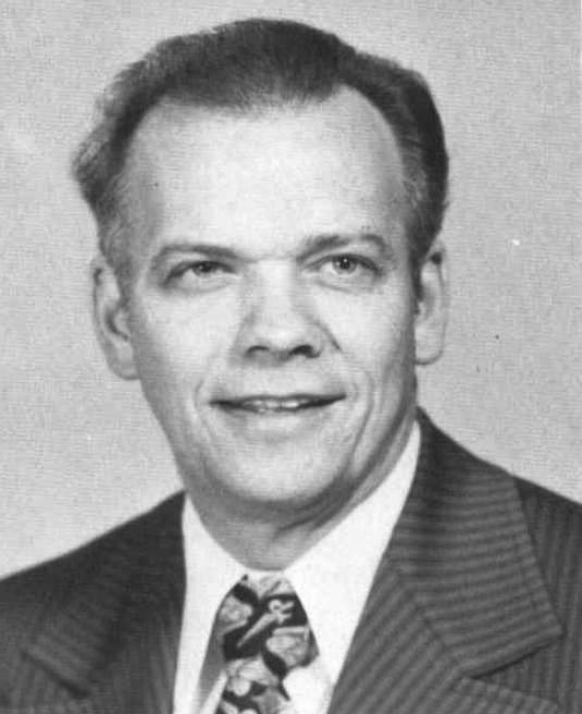 Black-and-white portrait photograph of Paul H. Dunn, LDS General Authority of the First Quorum of the Seventy (1976).